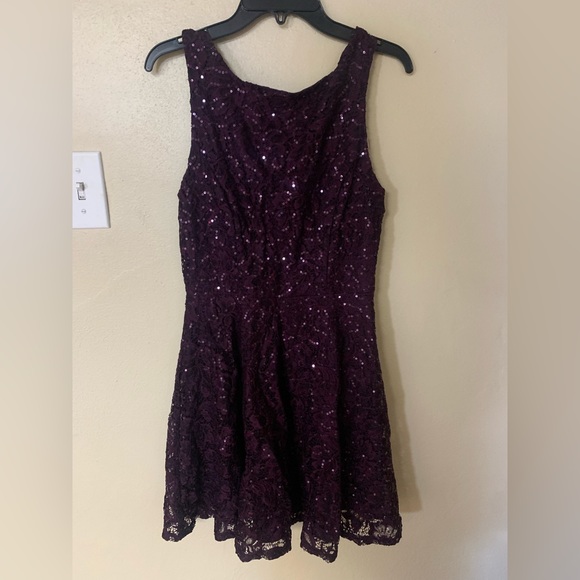 Dresses & Skirts - Girls Sparkly Lace Plum dress